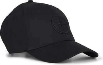 Stone Island Accessoires, Heren, Zwart, ONE Size, Katoen, Cotton Reps Cap