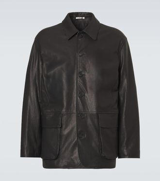 Auralee Leather blouson jacket