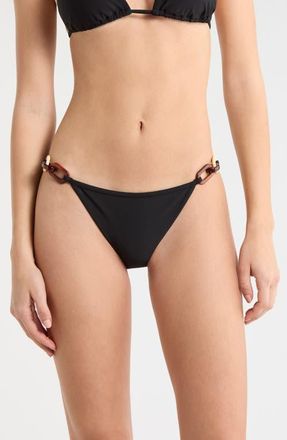 Ramy Brook Odetta Bikini Bottoms in Black at Nordstrom, Size X-Small