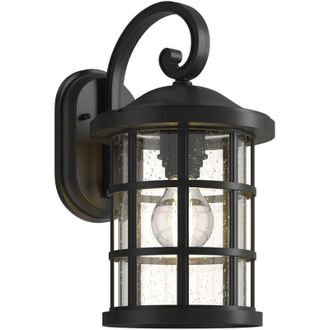 Lindby Lindby - L&aacute;mpara De Pared Exterior ankea En Negro Pl&aacute;stico