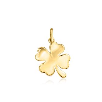 RS Pure by Ross-Simons Italian 14kt Yellow Gold 4-Leaf Clover Charm