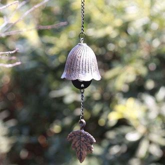 OEM Campana De Viento Japonesa De Hierro Fundido Con Forma De Campana. Apta Para Uso En Interiores O Exteriores. Ideal Para El Jard&iacute;n, El Patio O El Balc&oacute;