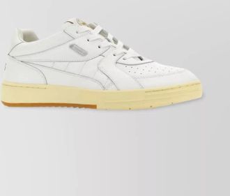Palm Angels university sneakers with leather collar and perforated sole