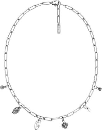 Diesel Brooches - Heren - Kettingen - Grijs - ONE Size - Accessoires