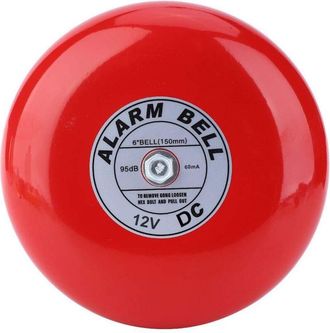 OEM Cloche D Alarme - 95 Db - 12 V / 24 V Dc - Aluminio - Para Escuela F&aacute;brica Hogar Industrial - 1 Unidad