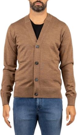 Alpha Industries C&aacute;rdigan de Botones Merino - Knitwear - Hombre - Marr&oacute;n - XL