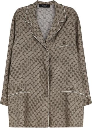 Gucci Dames, Nachtkleding & Lounge, Beige, Maat: S Zijde