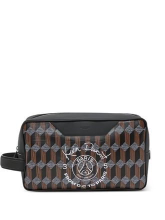 Au Départ x Paris Saint-Germain x Kevin Duran make-up bag - women - Calf Leather/Canvas/Nylon - One Size - Black