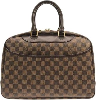 Louis Vuitton Pre-owned Handbags, female, Brown, Size: ONE SIZE Pre-owned Bowling Vanity Damier Bag