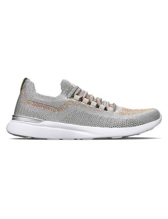 Athletic Propulsion Labs Womens Techloom Breeze Sneaker In Metallic Silver/multi/white