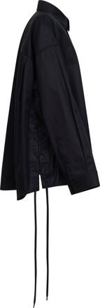 Balenciaga Womens Shirt Lace-Up Black Cotton