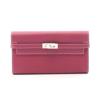 Herm&egrave;s Pink Rose Tyrien Epsom Leather Wallet (Bi-Fold) (Pre-Owned)