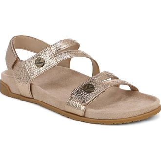 Vionic Essie Ankle Strap Sandal - Multiple Widths Available in Bronze at Nordstrom, Size 6.5