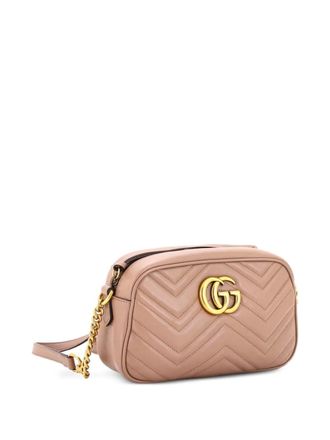 Gucci GG Marmont Shoulder Bag Matelasse Leather Small crossbody bag - Neutrals