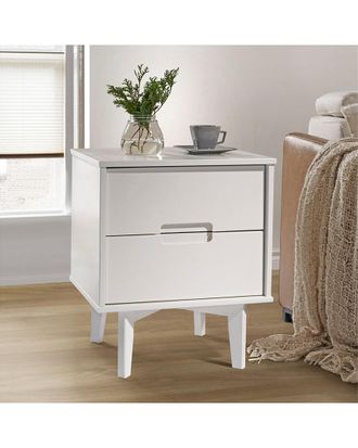 Walker Edison 2-Drawer Groove Handle Nightstand