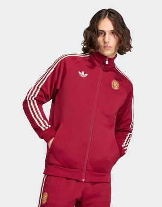 adidas Spain Originals - Top sportivo bordeaux coll team 2-Rosso