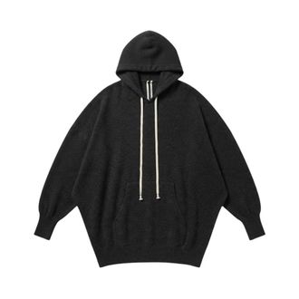Rick Owens Hun Hoodie - Heren - Sweatshirts & Hoodies - Zwart - Maat: L