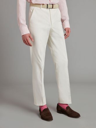 Oliver Brown Heavyweight Cotton Trousers - White