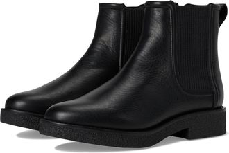 Clarks Womens Nella Top Chelsea Boot, Black Leather, 3.5 UK
