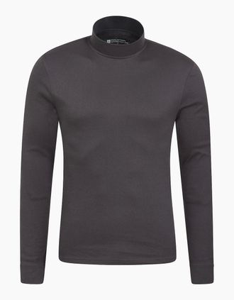 Mountain Warehouse Mens Mountain Warehouse Mens Meribel Turtle Neck Base Layer Top - Grey - Size: 46