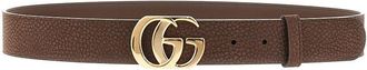 Gucci Leather belt with Double G buckle Man 100