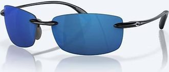 Costa Unisex Ballast Polarized Sunglasses In Black Frame Blue Mirror