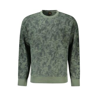 HUGO BOSS Heren, Truien, Groen, Maat: 2XL Katoen