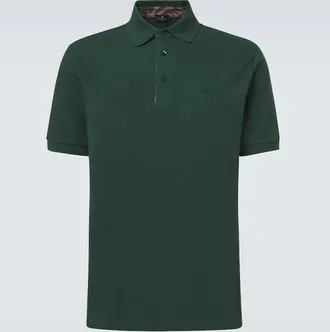 Etro Pegaso cotton piqu&eacute; polo shirt