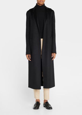 Adam Lippes Zibelline Open-Front Cashmere Midi Coat