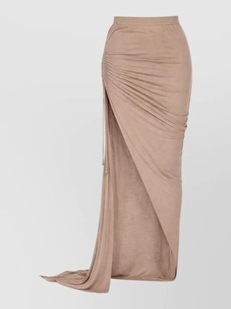 Rick Owens asymmetric long skirt with slit