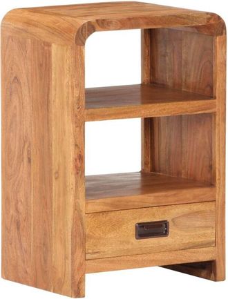 vidaXL Bedside Table 40x30x60 cm Solid Acacia Wood Honey Finish vidaXL