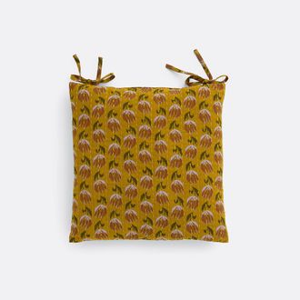 La Redoute Interieurs Stoelhoes vierkant, tetra, Ikat print, Asti