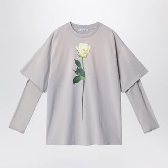 Acne Studios Light Grey Layered Structure T Shirt