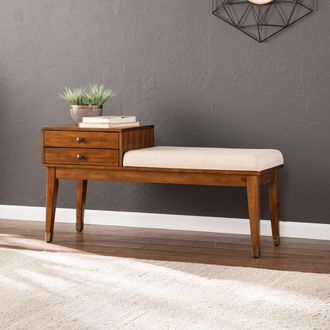 SEI Rhoda Upholstered Bench With Storage
