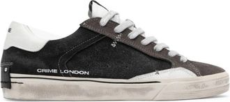 Crime London Deconstructed Sneaker - Heren - Sneakers - Zwart - 41 EU - Leer - Schoenen
