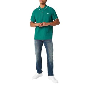 Slazenger Herenpoloshirt met contrasterende punten (Winterblauw)