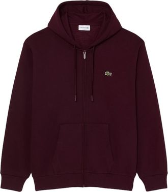 Lacoste Relaxed Fit Embroidered Zip-Up Hoodie