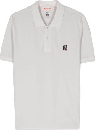 Parajumpers appliqué-logo polo shirt - men - Cotton - M - Grey