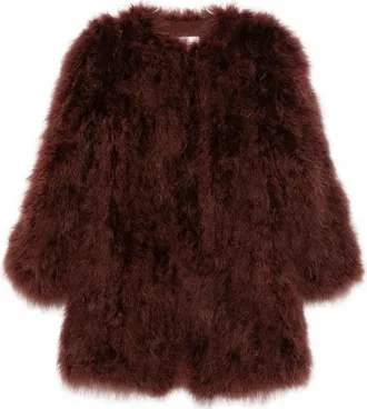 Yves Salomon Feather-embellished Jacket