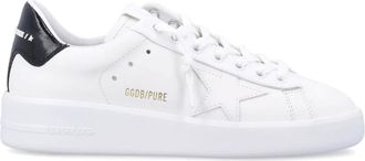Golden Goose Sneakers, female, White, Size: 10 US White Leather Star Sneakers