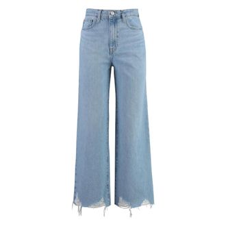 Frame Denim Wide Jeans, female, Blue, Size: W26 Wide Crop Jeans