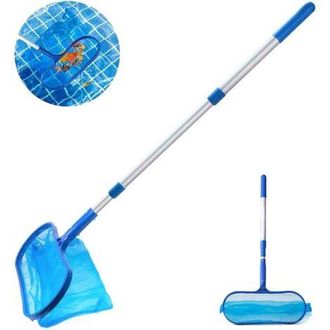 OEM Skimmer De Piscina De Alta Resistencia, Skimmer De 105 Cm Para La Limpieza De Hojas De Piscina, Skimmer De Malla Fina Con Rastrillo Telesc&oacute;pico