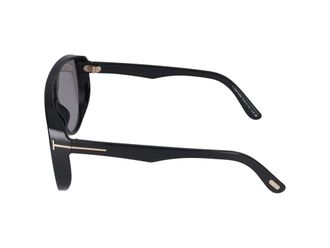 Tom Ford FT1182_0001A Injected Plastic Shield Sunglasses - Black
