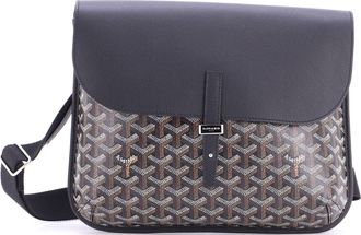 Goyard Coursier Messenger Bag Coated Canvas and Leather