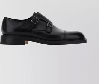 John Lobb leather monk strap shoes