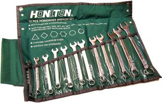 OEM Juego De Llaves Combinadas Plana-ojal Honiton, Modelo 12 Piezas, Tama&ntilde;os De 8 A 22mm, Ideal Para Trabajos De Alta Precisi&oacute;n, Durabilidad Superior, Dis