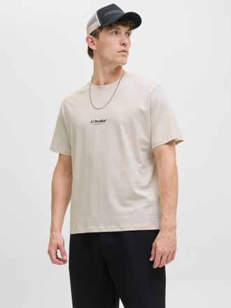 Jack & Jones T-Shirt JACK & JONES JJESOHO TEE SS CREW NECK NOOS, Herren, Gr. XXL, gelb (moonbeam), Single Jersey, Obermaterial: 100% Baumwolle, bedruckt, relaxed f