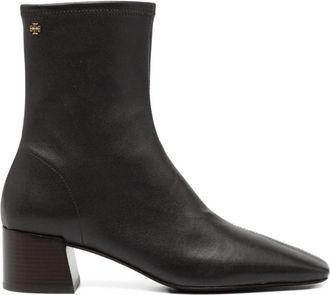 Tory Burch Enkellaarsjes - Dames - Laarzen met Hak - Bruin - 36 EU - Schoenen