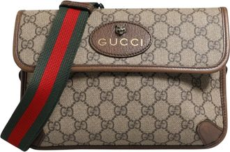 Gucci Supreme Neo Vintage Web Belt Crossbody Womens Bag (Pre-Owned)