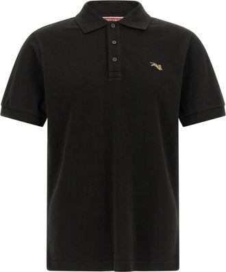 Kenzo Black Shirt Collar Polo